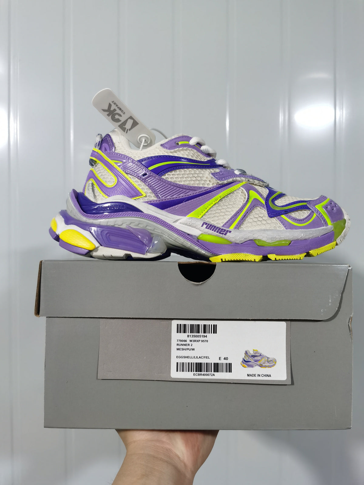 9570 Runner 2 Mesh Sneakers Purple White