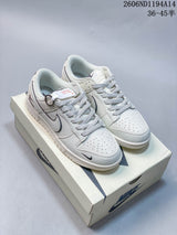 Nike Dunk Low Retro DIY White and Navy Sneakers