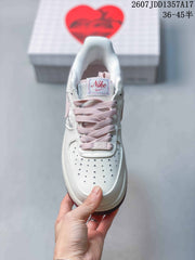 Nike Air Force 1 '07 Low White Pink Blue Sneakers JDD1357A17