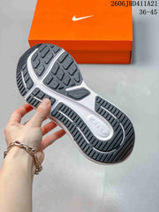 Nike Air Zoom Winflo 12 Running Shoes, White and Black