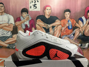 Jordan White Black Red Basketball Sneakers
