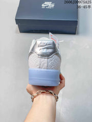 Nike Air Force 1 '07 Low White Silver Sneakers JDD975A25