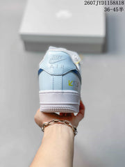 Nike Air Force 1 '07 Low Sneakers, White and Light Blue