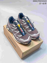 Salomon XT-6 Trail Running Shoes in Brown and Gray