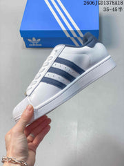 Adidas Originals Superstar Low-Top Sneakers White Navy JI0079