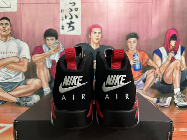Jordan 6 Retro Black and Red High-Top Sneakers