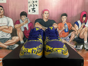 Nike Basketball Sneakers Blue and Yellow Five-Time Champion