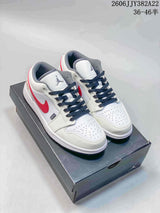 Jordan Air Jordan 1 Low White Red Grey Sneakers
