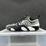 Jordan Black, White and Green Basketball Sneakers