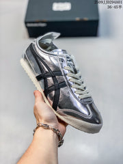 Onitsuka Tiger Mexico 2025 Silver Leather-Style Sneakers
