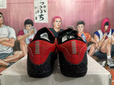 Nike Red and Black Low-Top Basketball Shoes
