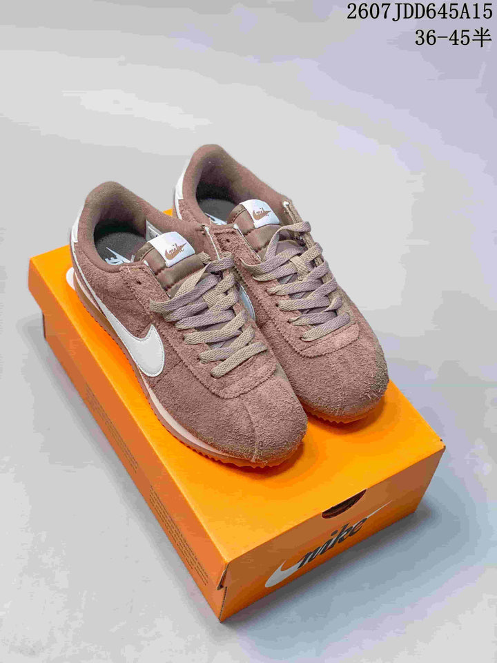 Nike Classic Cortez Nylon Sneakers Brown White 711050IPI