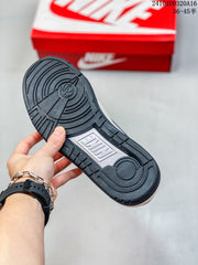 Nike Full Force Low Sneakers in White and Black