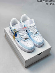 Nike Air Force 1 '07 Low Sneakers, White and Light Blue