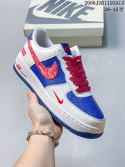 Nike Air Force 1 '07 Low White Blue Red Sneakers