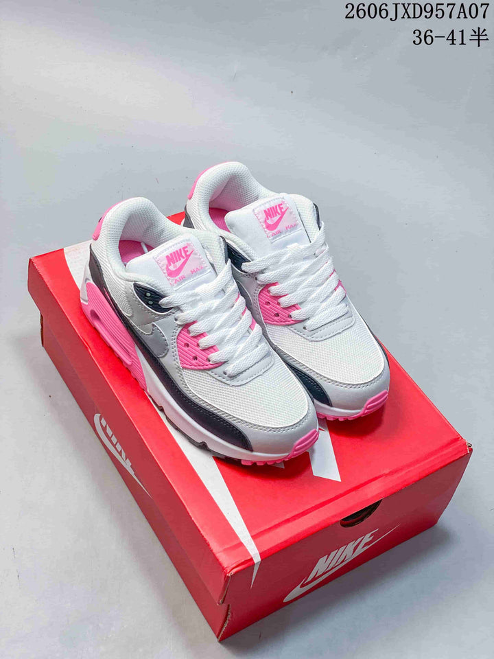 Nike Air Max 90 Sneakers White Pink Gray