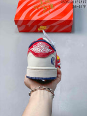 Jordan Air Jordan 1 Low Fragment x Travis Scott x Dior-Style Sneakers