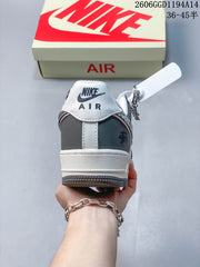 Nike Air Force 1 Low Stüssy Graphic Sneakers Gray White