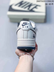 Nike Air Force 1 '07 White Navy Low-Top Sneakers