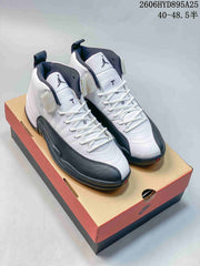 Jordan Air Jordan 12 High-Top Basketball Shoes, Black and Red