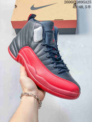 Jordan Air Jordan 12 High-Top Sneakers Black and Red