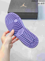 Jordan Air Jordan 1 Low Sneakers in Purple, White and Navy