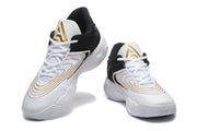 Nike Zoom Freak 5 Basketball Shoes White Black Gold