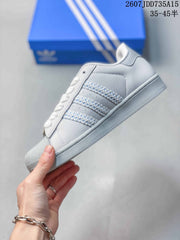 adidas Superstar Sneakers White Gray Blue 2607JDD735A15