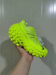 1000 Green Chunky Mesh Sneakers