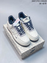 Nike Air Force 1 '07 Low Sneakers White Navy Gray
