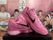 Nike Pink Basketball Sneakers with Black Swoosh