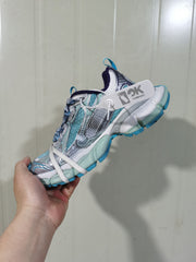 4095 Mesh Sneakers in Light Blue, White and Purple
