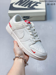 Nike Dunk Low Retro DIY Custom White Sneakers
