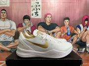 Nike Kobe Basketball Shoes White and Gold