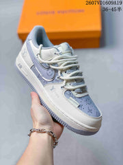 Nike Air Force 1 Low Gray White Sneakers