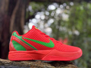 Nike Kobe 6 Basketball Shoes in Red and Green