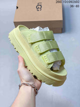 UGG Triple-Strap Platform Slide Sandals