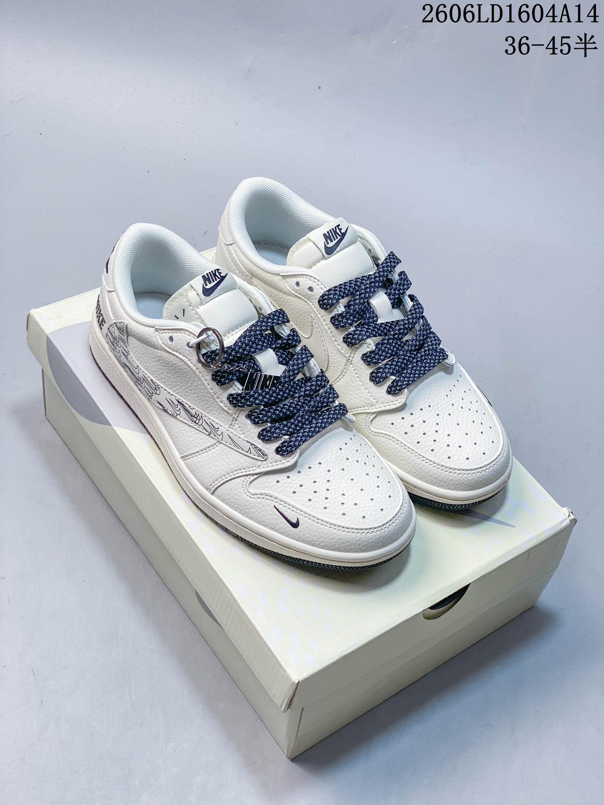 Nike Air Jordan 1 Low Travis Scott Stussy-Inspired Sneakers