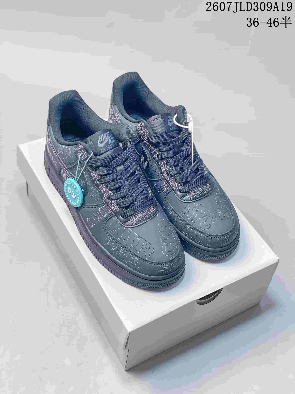 Nike Air Force 1 Low Dark Gray Graphic Sneakers 2607JLD309A19