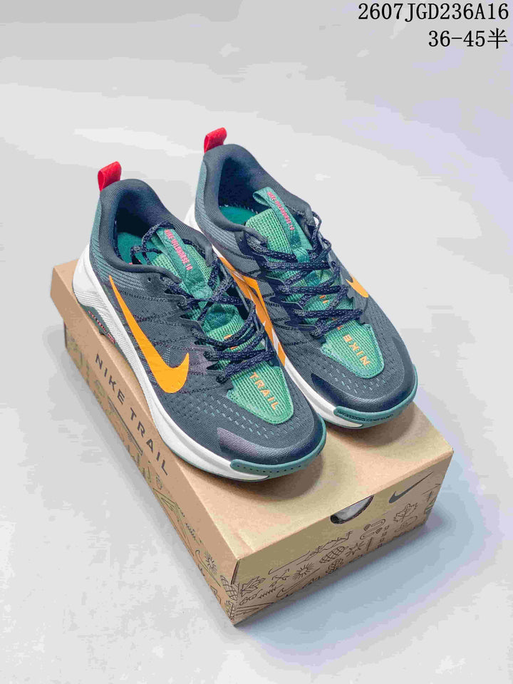 Nike ReactX Wildhorse 10 Trail Sneakers Dark Gray Orange