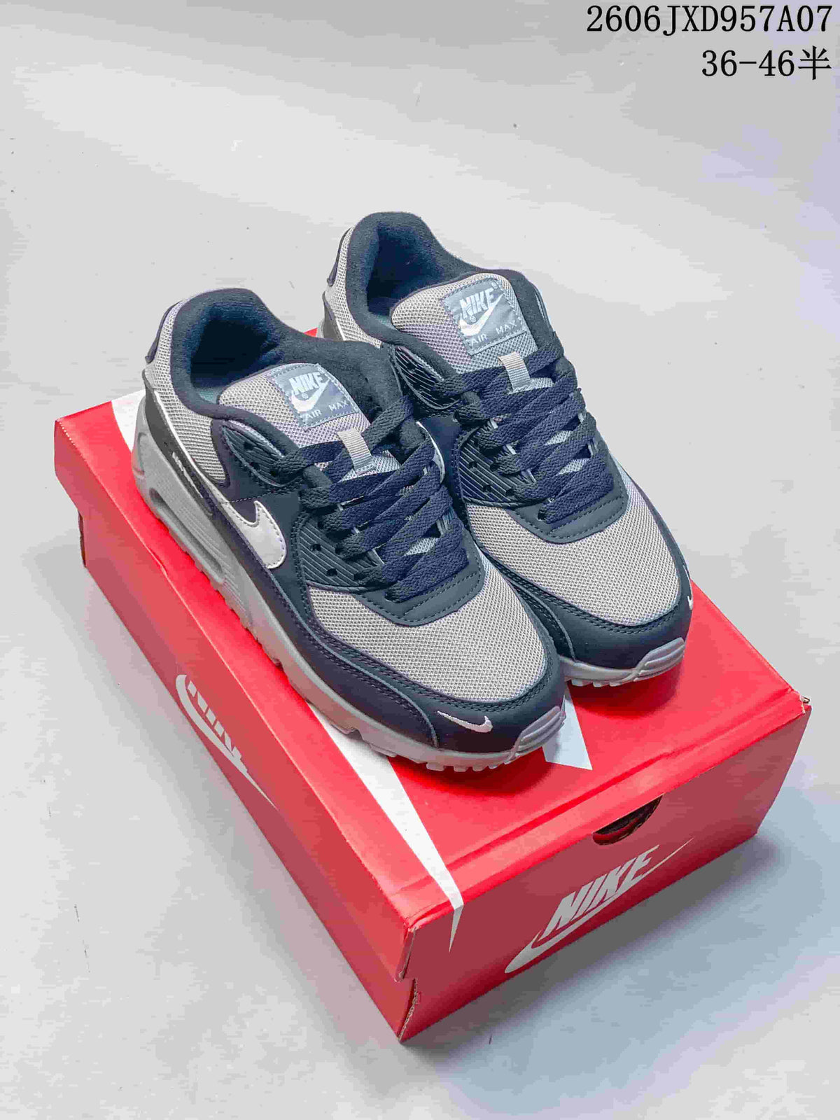 Nike Air Max 90 Sneakers in Navy and Gray