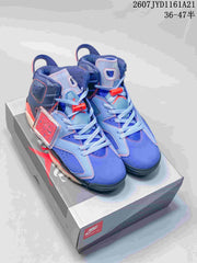 Jordan Air Jordan 6 High-Top Sneakers Blue Red 2607 TYD1161A21