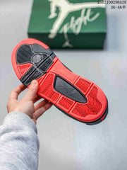 Jordan Flight Court Sneakers in Black and Red