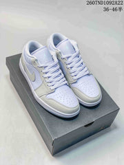 Jordan Air Jordan 1 Low Sneakers in White and Lavender