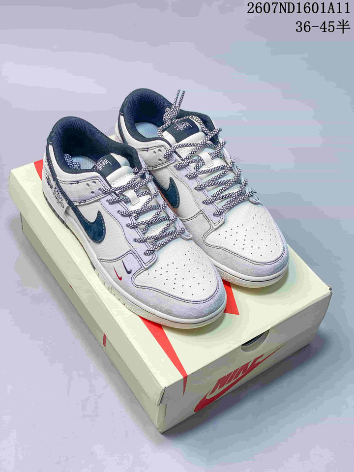 Nike SB Dunk Low Off-White White Navy Sneakers 2607ND1601A11