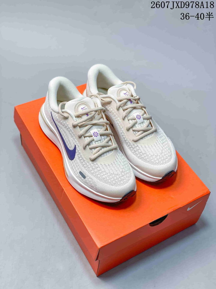 Nike Journey Run Running Shoes White Purple 2607JXD978A18