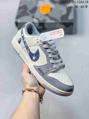 Nike SB Dunk Low Cream Gray Blue Sneakers 2607JVD1158A18