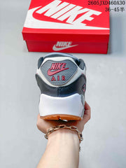 Nike Air Max 90 Sneakers in Grey, White and Red