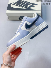 Nike Air Force 1 '07 Low Sneakers in White and Light Blue