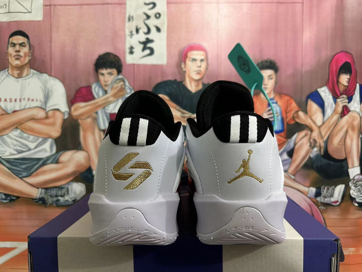 Jordan Luka 3 Basketball Shoes White Black Grey